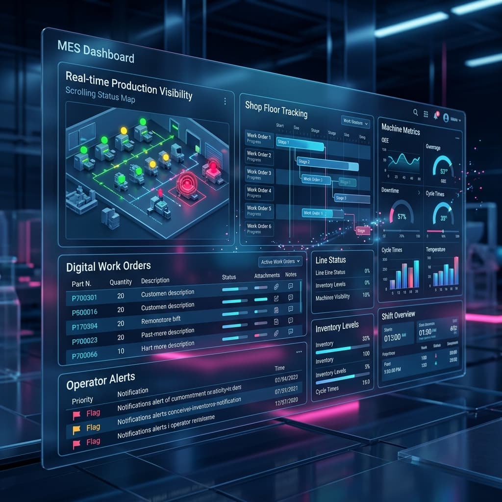 Micraft MES Visibility Dashboard