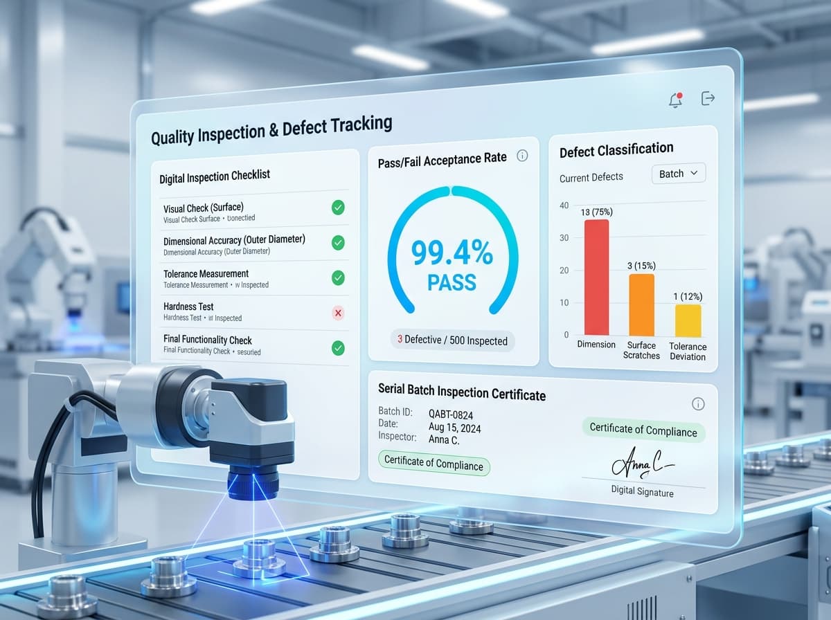 Quality Inspection <span>Tracking</span>